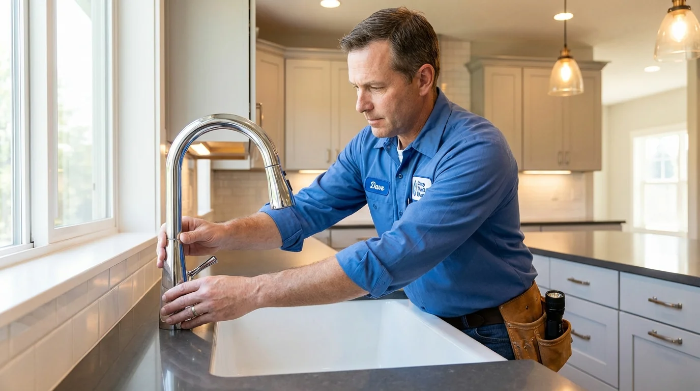 Kitchen faucet installation by Johns Plumbing LLC in Ogallala