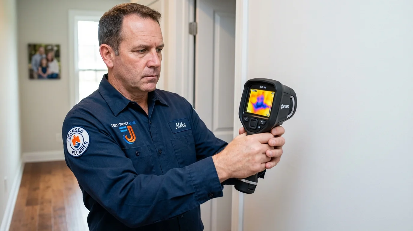 Thermal imaging leak detection by Johns Plumbing LLC in Ogallala